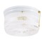 Westinghouse Fixture Ceiling Flush-Mount 60W 2-Light Cncntrc Crcl Pl Chn 8.75In White Clear Glass 6734500 - alternate 1